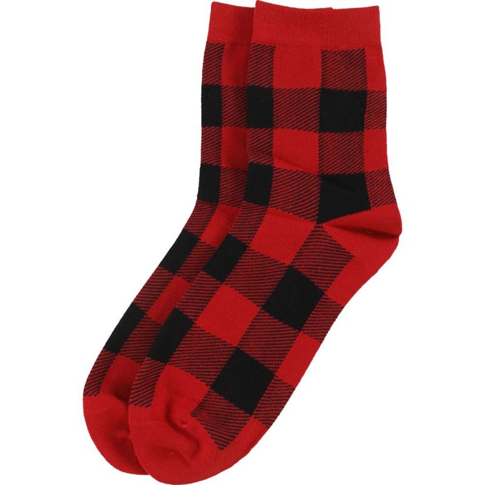Tags Weekly Womens Plaid Midweight Socks, NWT